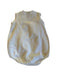 A White Sleeveless Bodysuits from Bonton in size 3-6M for neutral. (Back View)