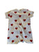 A White Short Sleeve Rompers from Petit Bateau in size 6-12M for girl. (Back View)