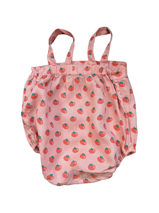 A Pink Sleeveless Bodysuits from Oeuf in size 6-12M for girl. (Back View)