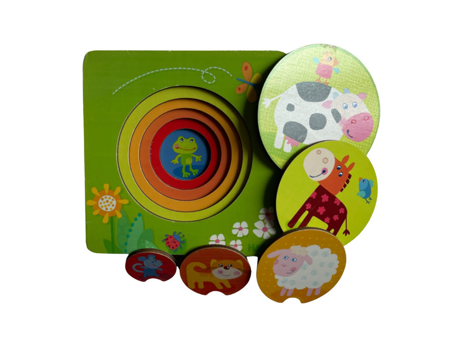 A Green Board Games & Puzzles from Haba in size 18-24M for neutral. (Back View)