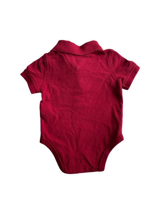 A Red Short Sleeve Bodysuits from Tommy Hilfiger in size 3-6M for neutral. (Back View)