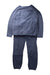 A Blue Pyjama Sets from Petit Bateau in size 12Y for boy. (Back View)