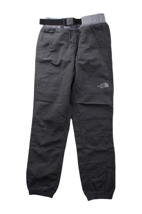 A Grey Casual Pants from The North Face in size 7Y for boy. (Front View)