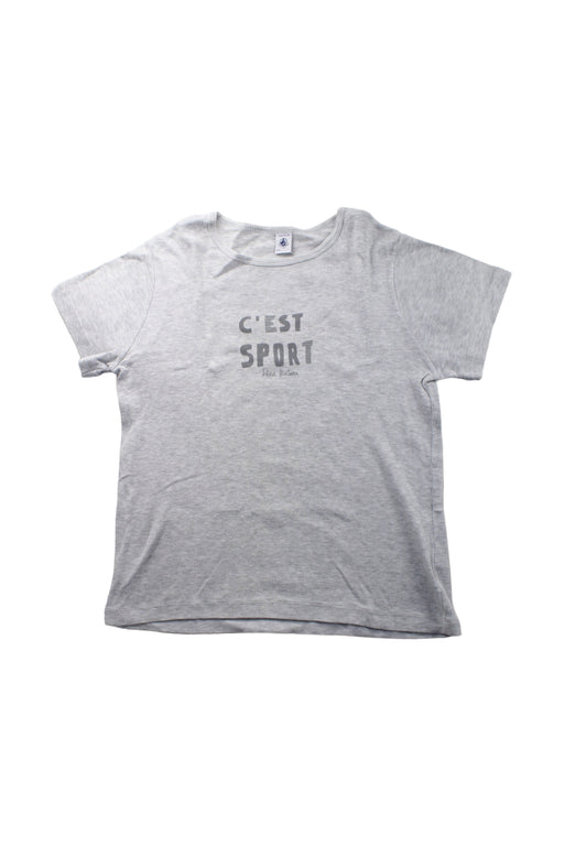 A Grey Short Sleeve T Shirts from Petit Bateau in size 12Y for boy. (Front View)