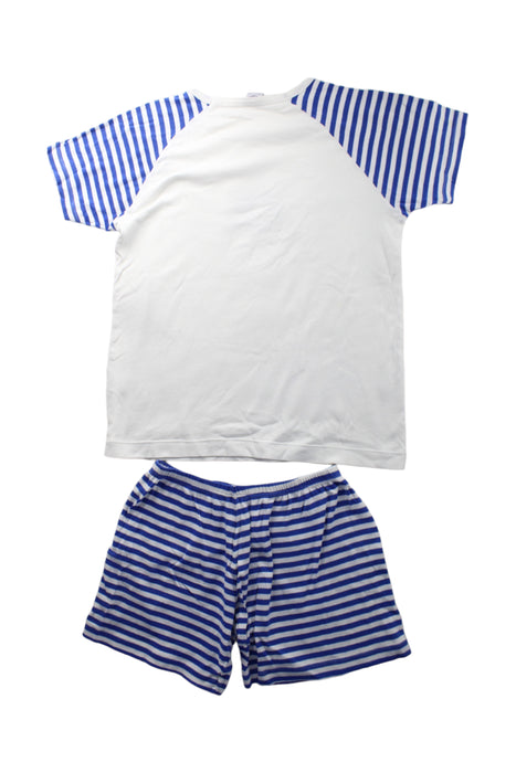 A Blue Shorts Sets from Petit Bateau in size 10Y for neutral. (Back View)