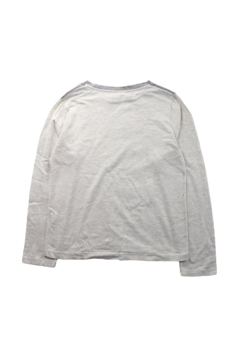 A White Long Sleeve T Shirts from Petit Bateau in size 10Y for boy. (Back View)