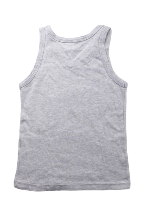 A Grey Sleeveless T Shirts from Petit Bateau in size 8Y for boy. (Back View)