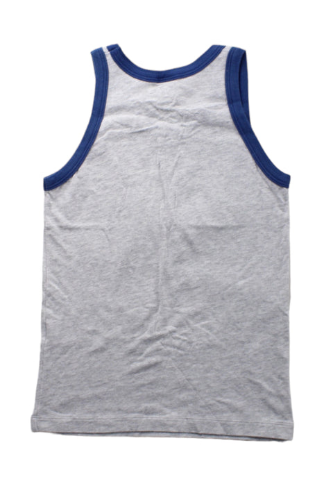 A Grey Sleeveless T Shirts from Petit Bateau in size 10Y for boy. (Back View)