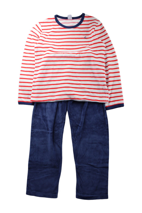 A Blue Pyjama Sets from Petit Bateau in size 10Y for boy. (Front View)