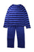 A Blue Pyjama Sets from Petit Bateau in size 10Y for boy. (Back View)