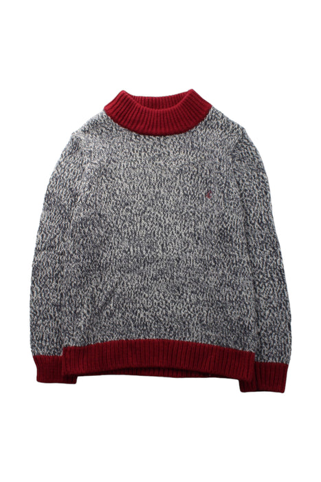 A Grey Knit Sweaters from Petit Bateau in size 8Y for boy. (Front View)