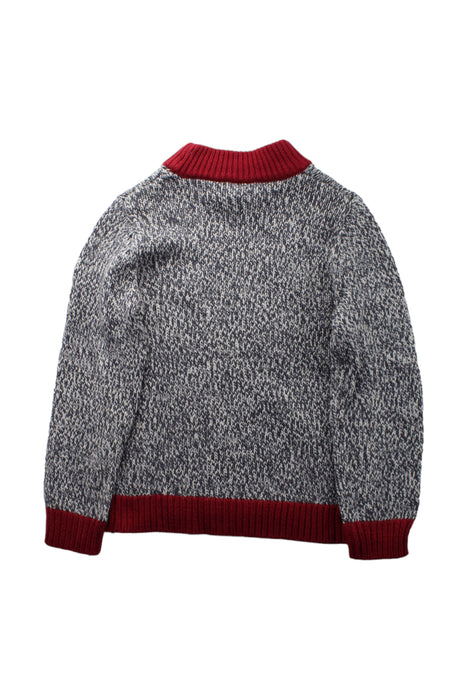 A Grey Knit Sweaters from Petit Bateau in size 8Y for boy. (Back View)