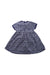 A Blue Short Sleeve Dresses from Jojo Maman Bébé in size 3-6M for girl. (Back View)