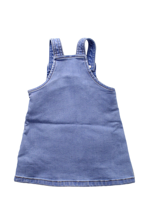 A Blue Overall Dresses from Seed in size 0-3M for girl. (Back View)