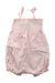 A Pink Sleeveless Rompers from Cadet Rousselle in size 3-6M for girl. (Front View)