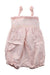 A Pink Sleeveless Rompers from Cadet Rousselle in size 3-6M for girl. (Back View)