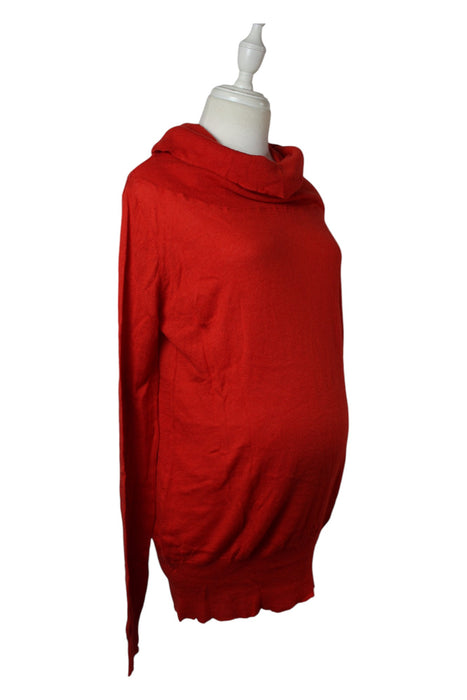 A Red Long Sleeve Tops from Mayarya in size M for maternity. (Front View)