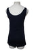 A Black Sleeveless Tops from Seraphine in size M for maternity. (Back View)