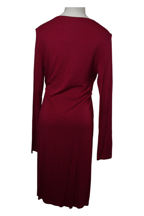 A Burgundy Long Sleeve Dresses from Mayarya in size M for girl. (Back View)