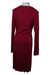 A Burgundy Long Sleeve Dresses from Mayarya in size M for girl. (Back View)