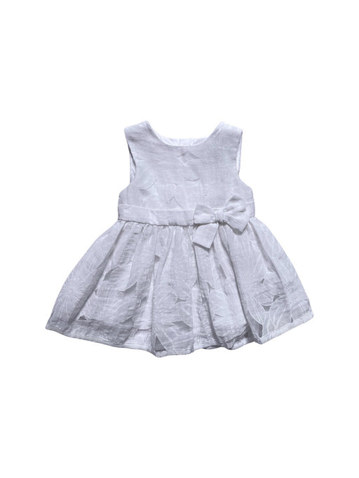 A White Sleeveless Dresses from Chickeeduck in size 6-12M for girl. (Front View)