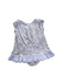 A Grey Sleeveless Dresses from Mides in size 6-12M for girl. (Back View)