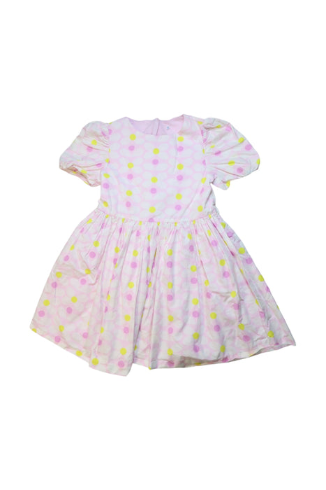 A Multicolour Short Sleeve Dresses from Jacadi in size 5T for girl. (Front View)