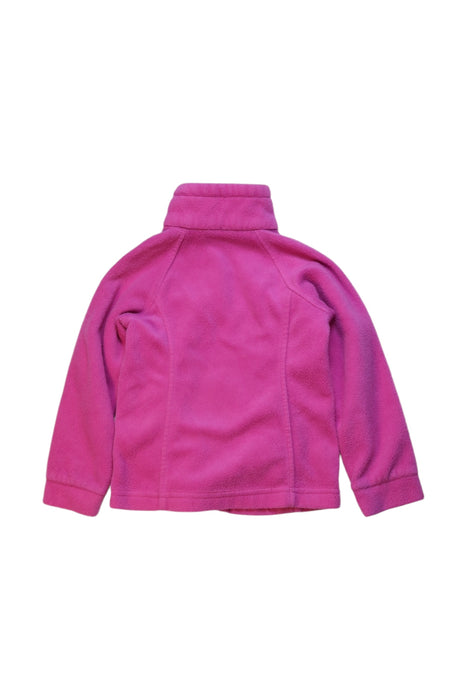 A Pink Zippered Sweatshirts from Columbia in size 4T for girl. (Back View)