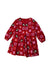 A Multicolour Long Sleeve Dresses from Jacadi in size 6T for girl. (Back View)