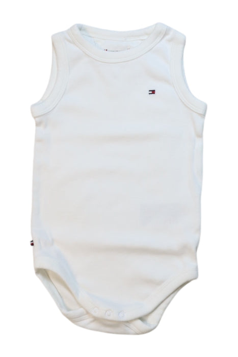 A White Sleeveless Bodysuits from Tommy Hilfiger in size 6-12M for neutral. (Front View)