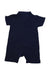 A Blue Short Sleeve Rompers from Tommy Hilfiger in size 6-12M for boy. (Back View)