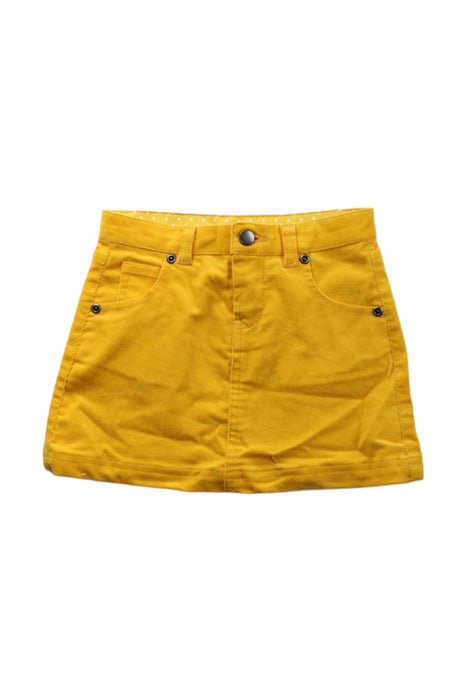 A Yellow Short Skirts from Seed in size 4T for girl. (Front View)