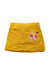 A Yellow Short Skirts from Seed in size 4T for girl. (Back View)