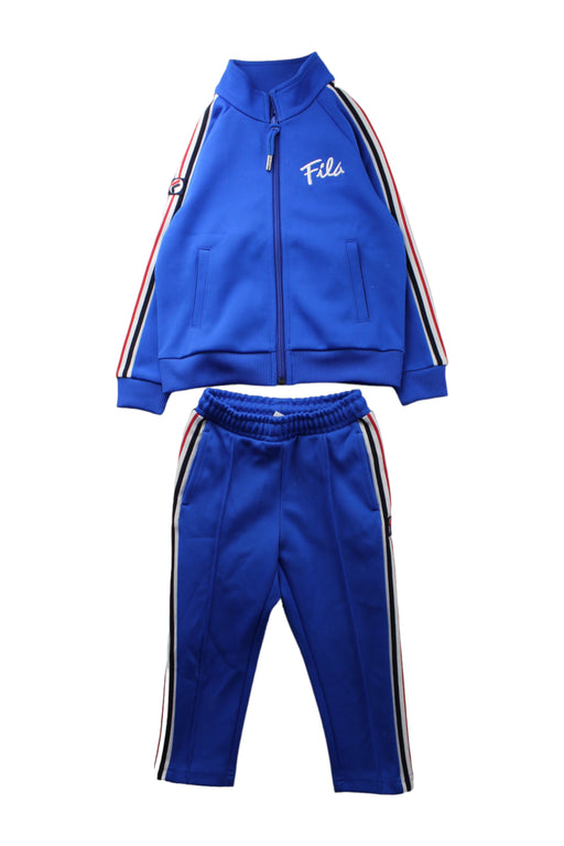 A Blue Pants Sets from Fila in size 4T for boy. (Front View)