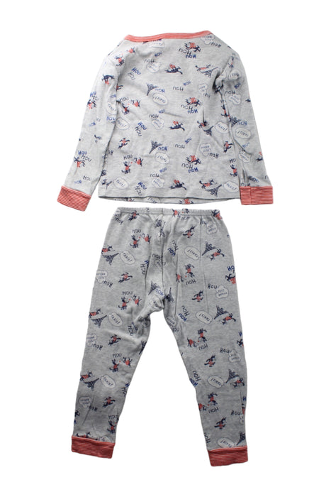 A Grey Pyjama Sets from Petit Bateau in size 3T for boy. (Back View)