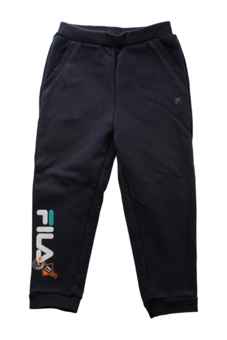 A Blue Sweatpants from Fila in size 4T for boy. (Front View)