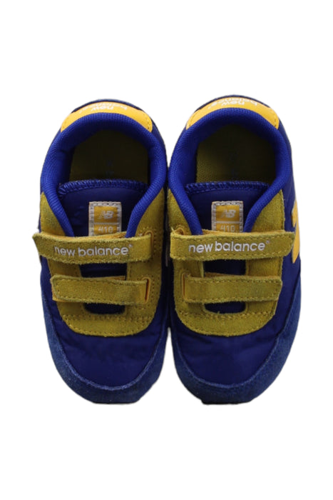 A Blue Sneakers from New Balance in size 3T for boy. (Back View)