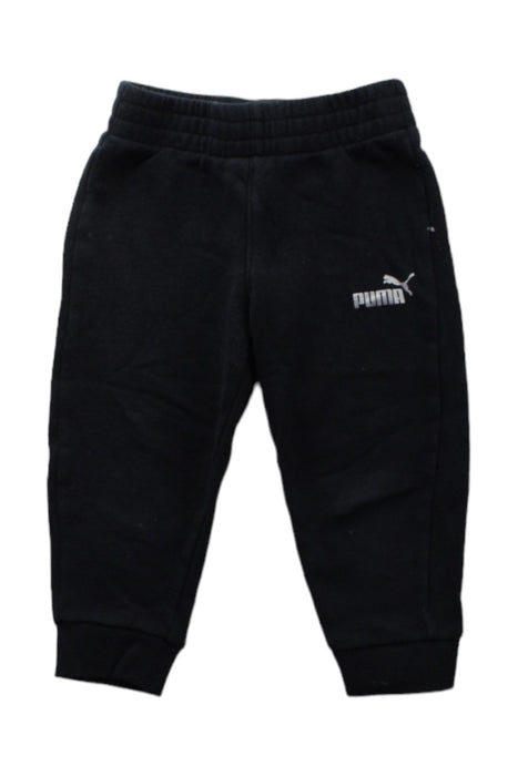 A Black Sweatpants from Puma in size 2T for boy. (Front View)