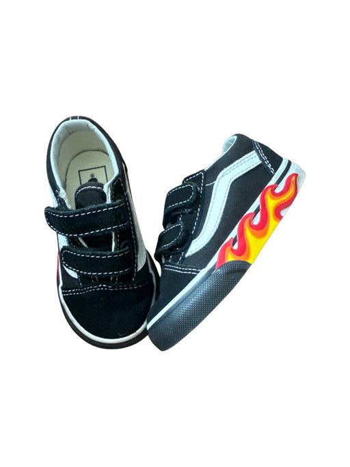 A Black Sneakers from Vans in size 18-24M for boy. (Front View)