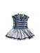 A Blue Short Sleeve Dresses from Miki House in size 4T for girl. (Front View)