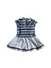 A Blue Short Sleeve Dresses from Miki House in size 4T for girl. (Front View)