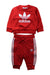 A Red Pants Sets from Adidas in size 6-12M for neutral. (Front View)