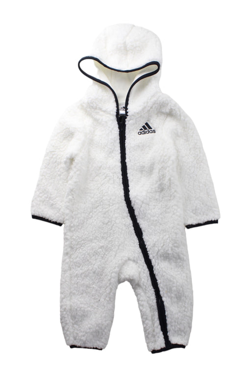 A White Long Sleeve Jumpsuits from Adidas in size 6-12M for girl. (Front View)