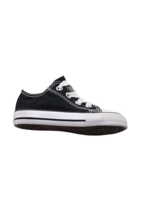 A Black Sneakers from Converse in size 12-18M for boy. (Front View)