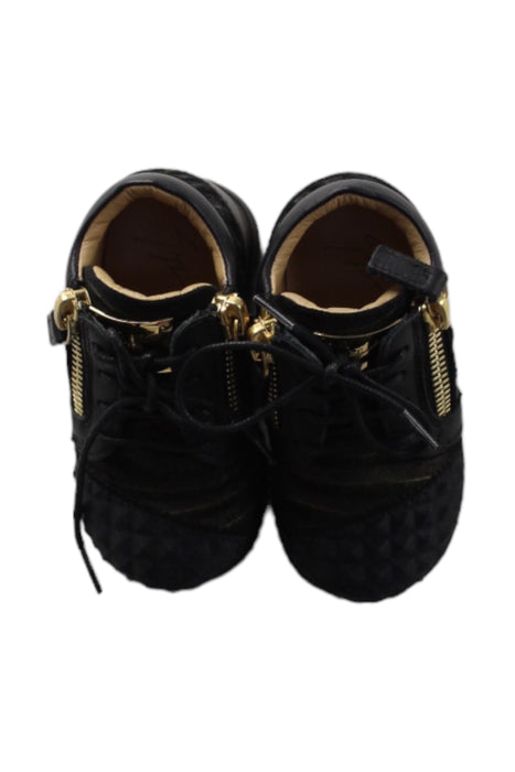 A Black Sneakers from Giuseppe Zanotti in size 12-18M for girl. (Back View)