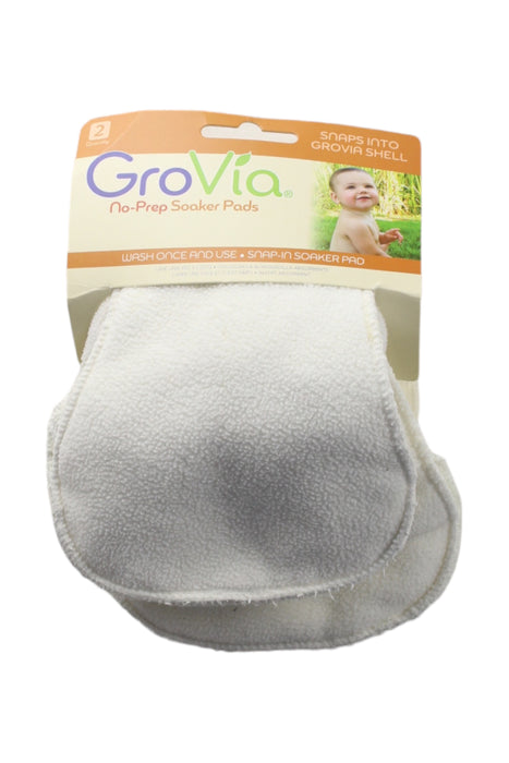 A White Cloth Diapers from GroVia in size O/S for neutral. (Front View)