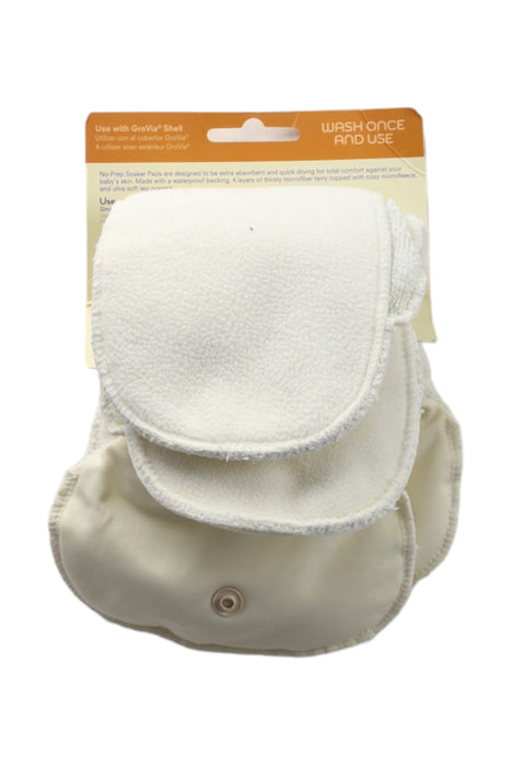 A White Cloth Diapers from GroVia in size O/S for neutral. (Back View)