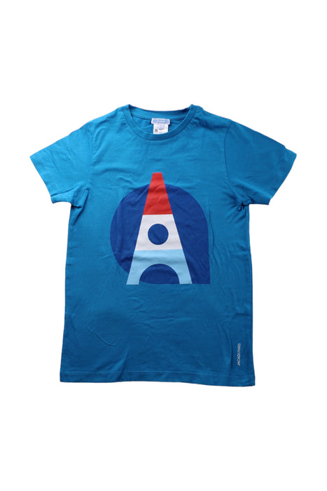 A Blue Short Sleeve T Shirts from Jacadi in size 10Y for boy. (Front View)