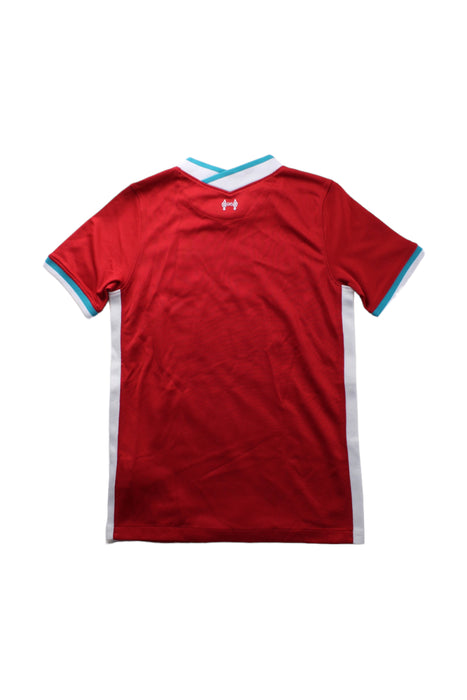 A Red Short Sleeve T Shirts from Nike in size 8Y for girl. (Back View)