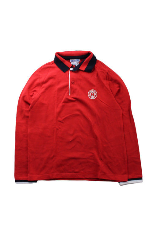 A Red Long Sleeve Polos from Jacadi in size 10Y for boy. (Front View)